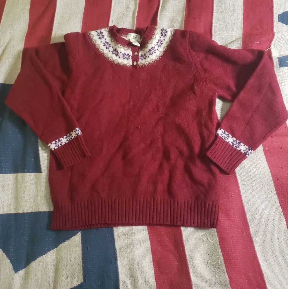 LL Bean Wool Sweater S